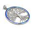 Sterling Silver with Opal Tree of Life Pendant